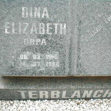 TERBLANCHÉ Dina Elizabeth 1914-19?2