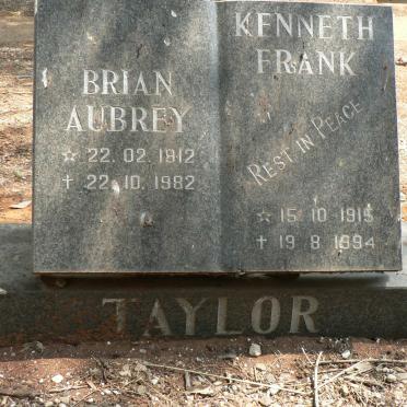TAYLOR Brian Aubrey 1912-1982 :: TAYLOR Kenneth Frank 1915-1994