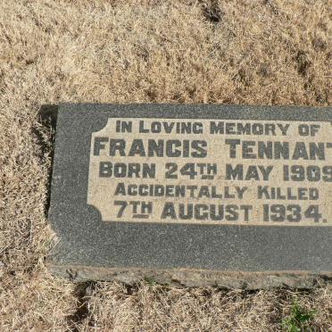 TENNANT Francis 1909-1934