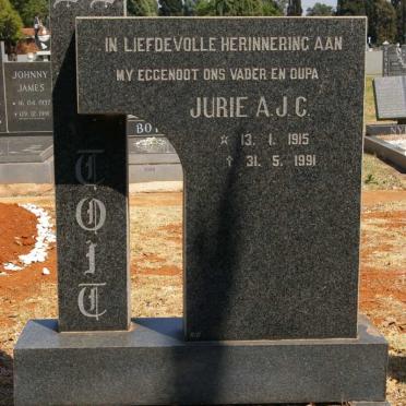 TOIT Jurie A.J.C., du 1915-1991