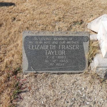 TAYLOR Elizabeth Fraser 1883-1955
