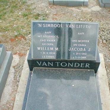 TONDER Willem M., van 1908-1989 &amp; Jacoba J. 1912-1999