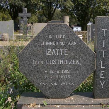 TITLEY Izatte nee OOSTHUIZEN 1913-1976
