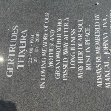TEIXEIRA Gertrudes 1934-2000