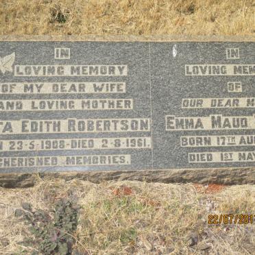 TOPPER Emma Maud 1884-1947 :: ROBERTSON Zeta Edith 1908-1961