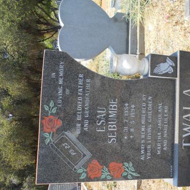 TWALA Esau Sebumbe 1954-1994