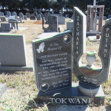 TOKWANE Zacharia Putani 1932-1997