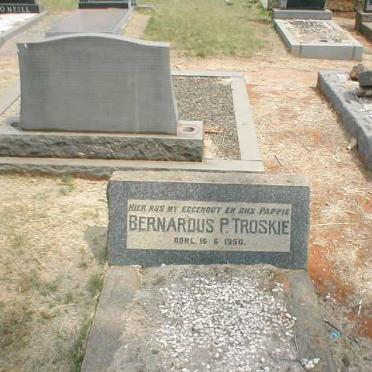 TROSKIE Bernardus P. -1950