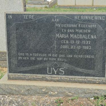 UYS Maria Magdalena 1937-1967