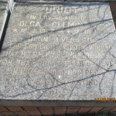 URIOT Olga Clementine 1922-1985