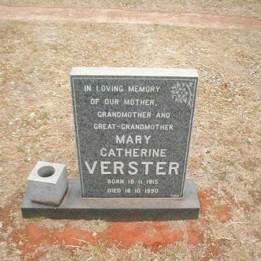 VERSTER Mary Catherine 1915-1990