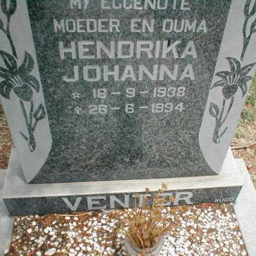 VENTER Hendrika Johanna 1938-1994
