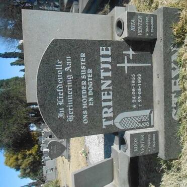 VENTER Koos 1929-2002 &amp; Rita 1930-2004 :: STEYN Trientjie 1955-1998