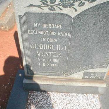 VENTER George H.J. 1915-1971