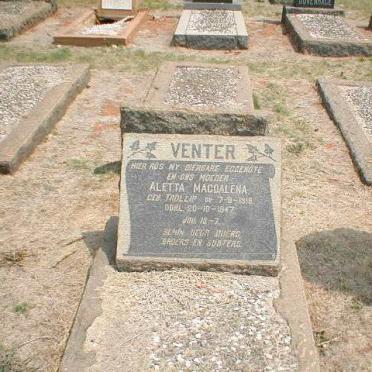 VENTER Aletta Magdalena nee TROLLIP 1919-1947