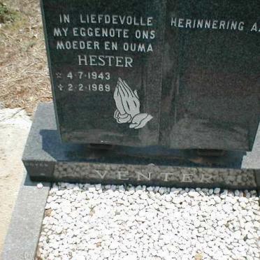 VENTER Hester 1943-1989