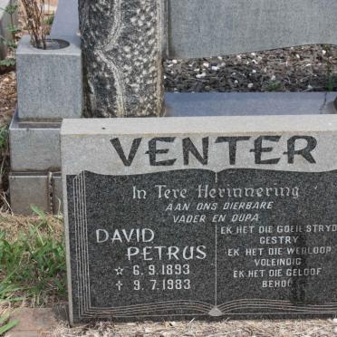 VENTER David Petrus 1893-1983