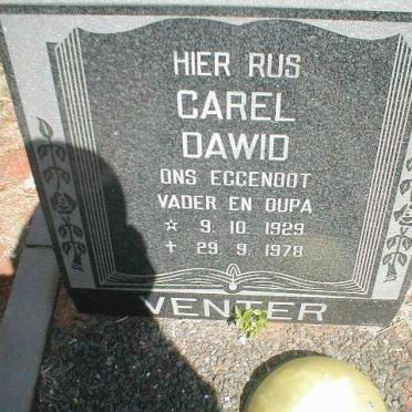 VENTER Carel Dawid 1929-1978
