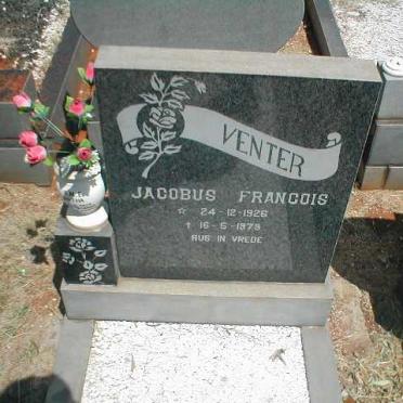 VENTER Jacobus Francois 1926-1979