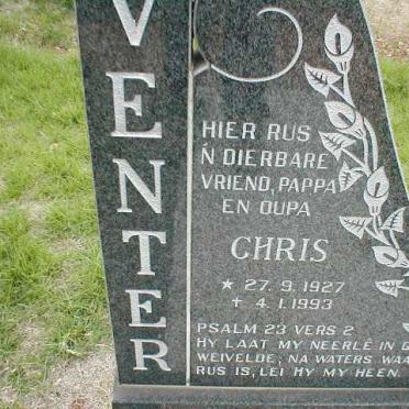 VENTER Chris 1927-1993