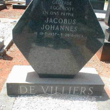 VILLIERS Jacobus Johannes, de 1937-1973