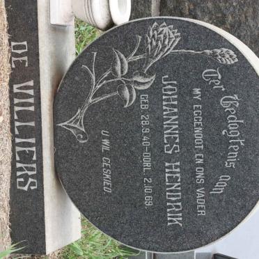 VILLIERS Johannes Hendrik, de 1940-1969