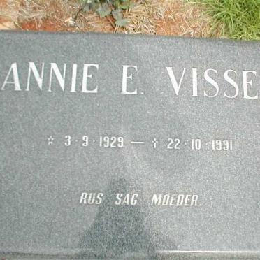 VISSER Annie E. 1929-1991