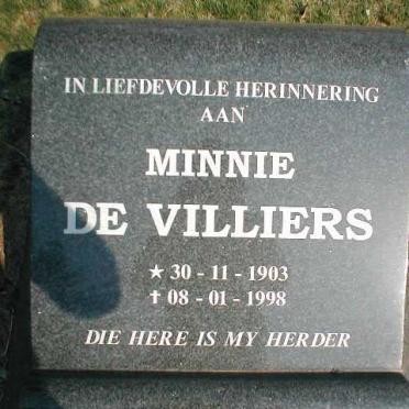 VILLIERS Minnie, de 1903-1998