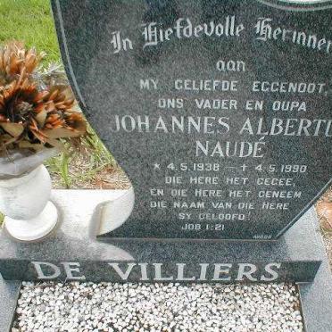 VILLIERS Johannes Albertus Naudé, de 1938-1990