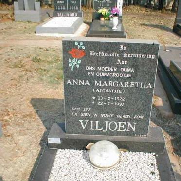 VILJOEN Anna Margaretha 1922-1997