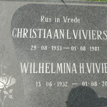 VIVIERS Christiaan L. 1933-1981 &amp; Wilhelmina H. 1932-2004