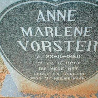 VORSTER Anne Marlene 1950-1993