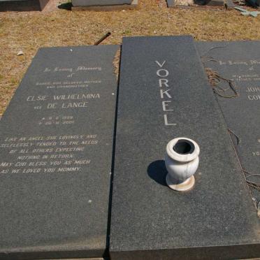 VORKEL Johannes Cornelius 1918-1989 &amp; Elsie Wilhelmina DE LANGE 1928-2001