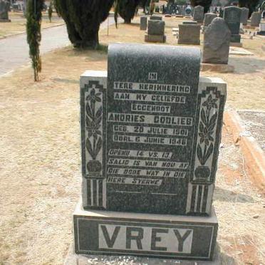 VREY Andries Godlieb 1901-1946
