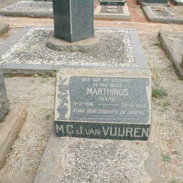 VUUREN Marthinus M.G.J., van 1918-1950