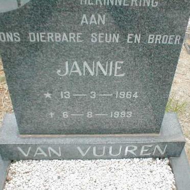 VUUREN Jannie, van 1964-1993