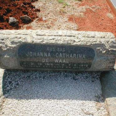 WAAL Johanna Catharina, de 1916-1979