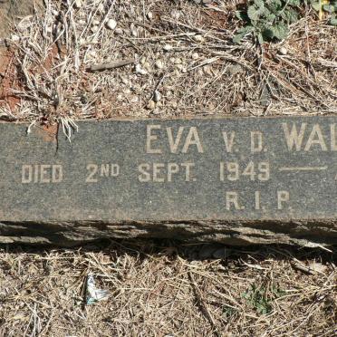 WALT Eva, v.d. -1949