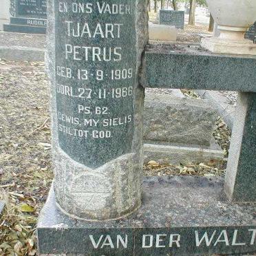 WALT Tjaart Petrus, van der 1909-1966