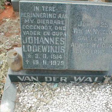 WALT Johannes Lodewikus, van der 1914-1979