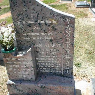 WALT Jan Albert, van der 1968-1999