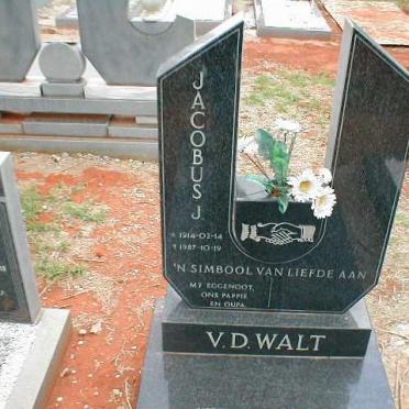 WALT Jacobus J., v.d. 1914-1987