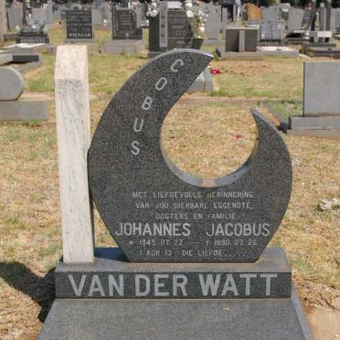 WATT Johannes Jacobus, van der 1945-1990