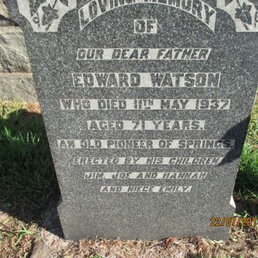 WATSON Edward -1937