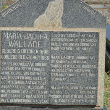 WALLACE Maria Jacoba 1908-1965