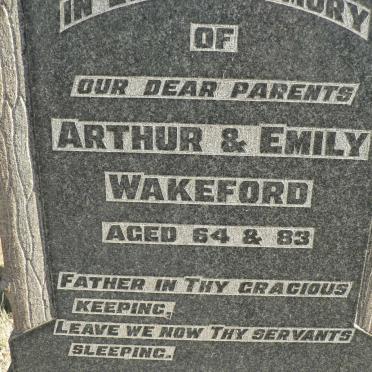 WAKEFORD Arthur &amp; Emily