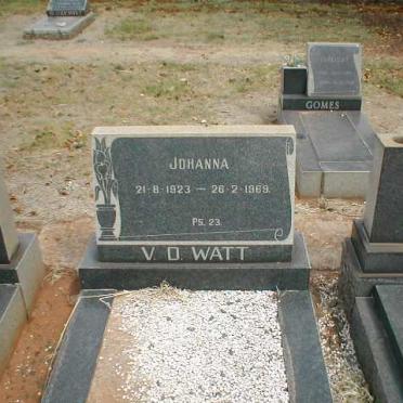 WATT Johanna, v.d. 1923-1969