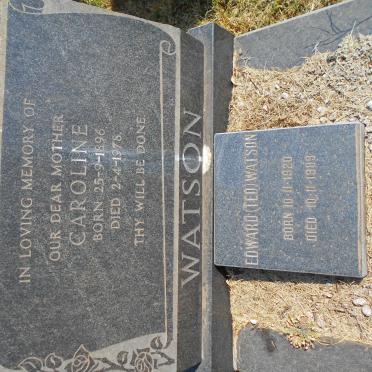 WATSON Caroline 1896-1978 :: WATSON Edward 1920-1989