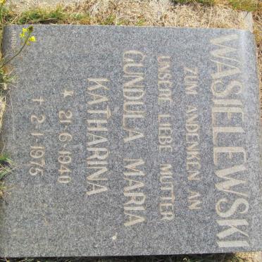 WASIELEWSKI Gundula Maria Katharina 1940-1975