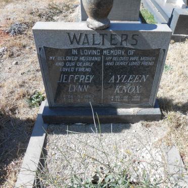 WALTERS Ayleen Knox 1922-2008 :: WALTERS Jeffrey Lynn 1943-1986